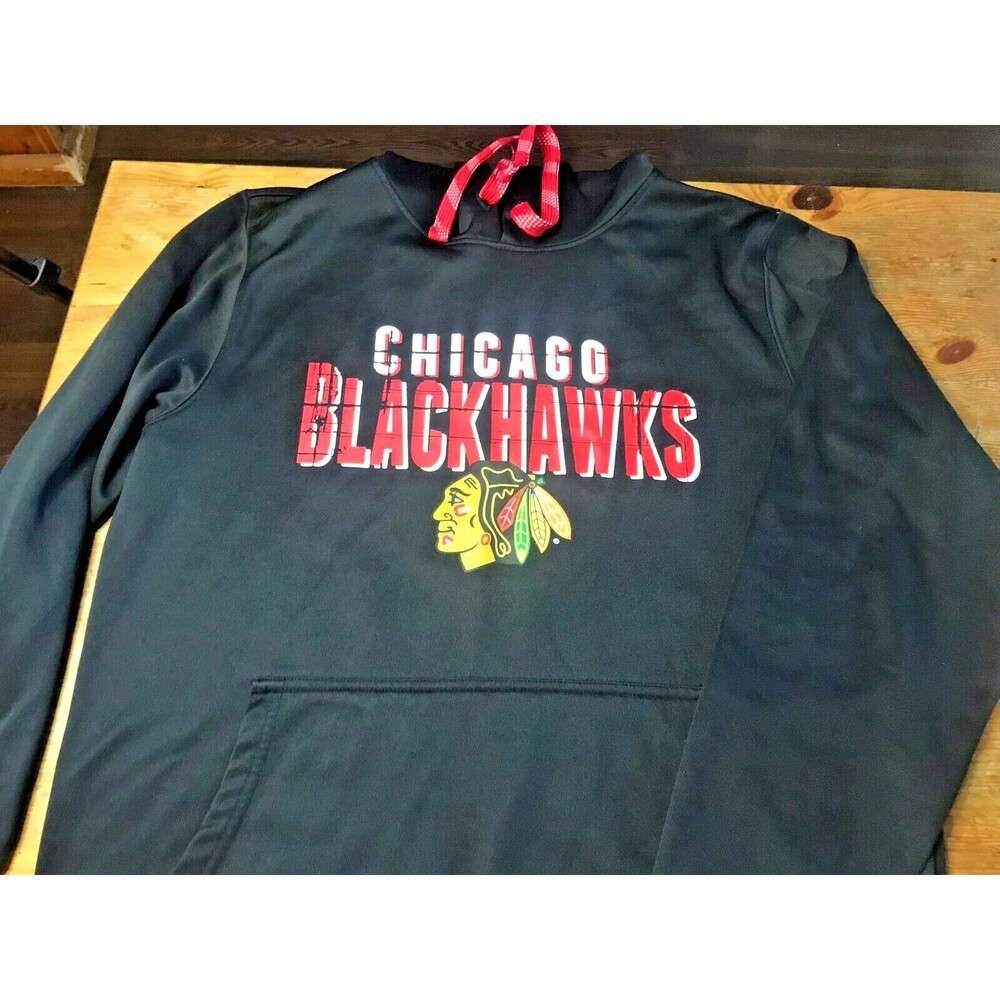 Chicago Blackhawks Hooded Sweatshirt M Hoodie Black NHL Hockey